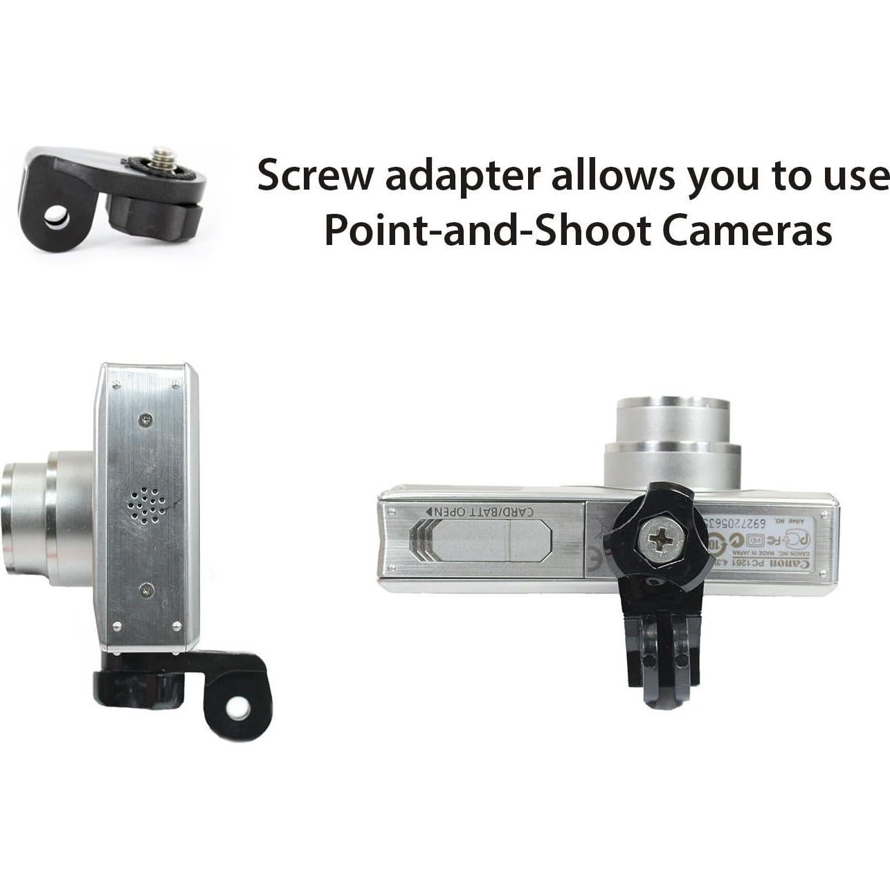 Adaptador de Montaje para Trípode ASOCEA, Compatible con GoPro y Más