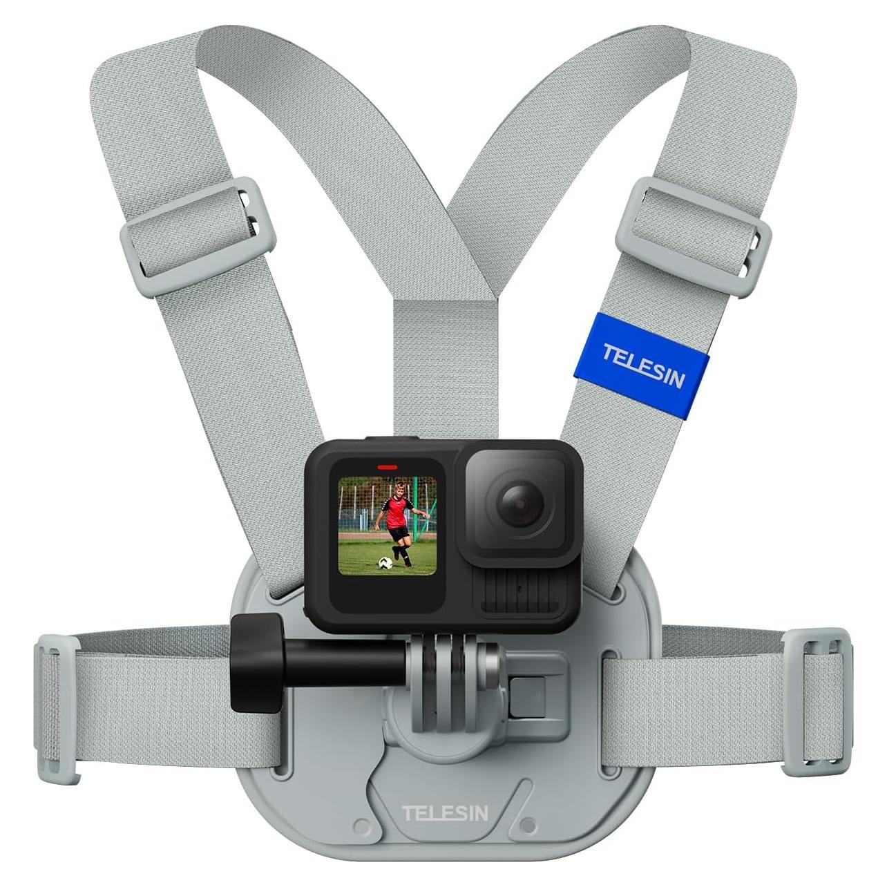 Soporte de Pecho TELESIN con Almohadilla Gruesa y Liberación Rápida