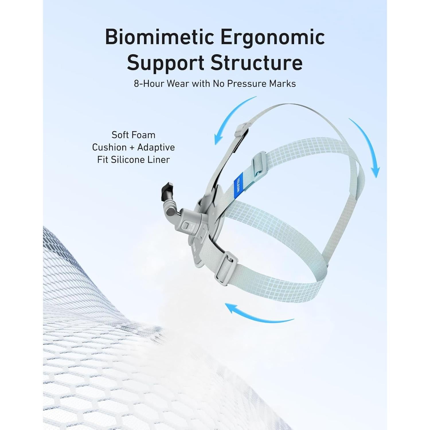 Soporte de Pecho TELESIN con Almohadilla Gruesa y Liberación Rápida