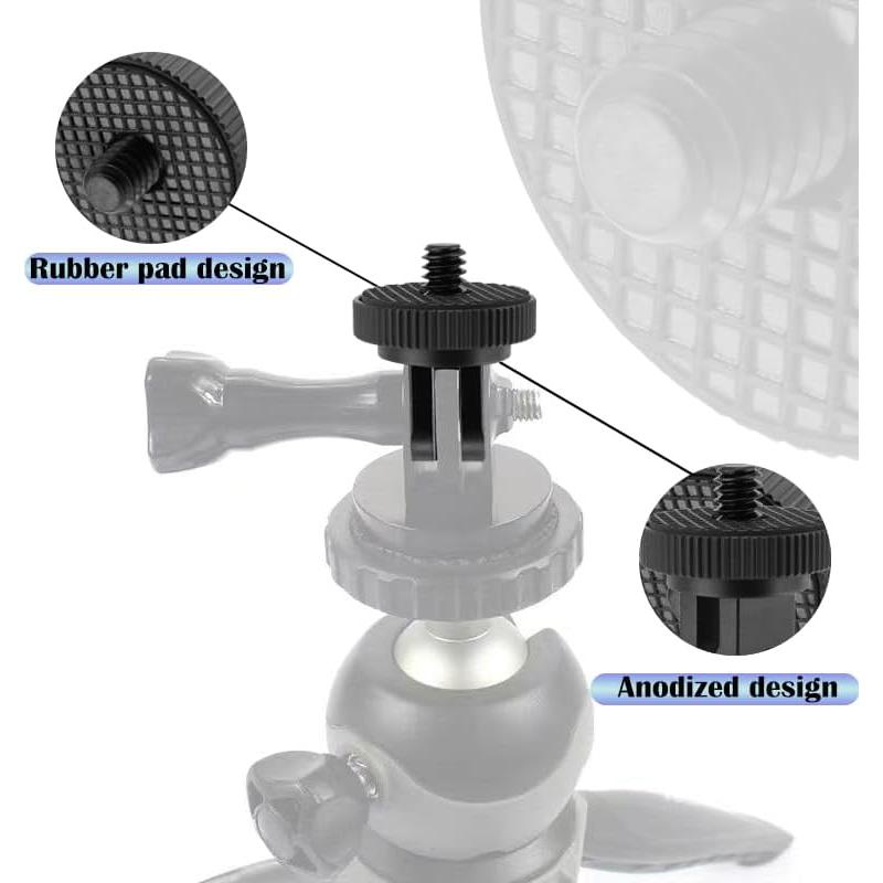 Adaptadores de Montaje para Trípode BENACES 1/4"-20 Aluminio 3 Pack