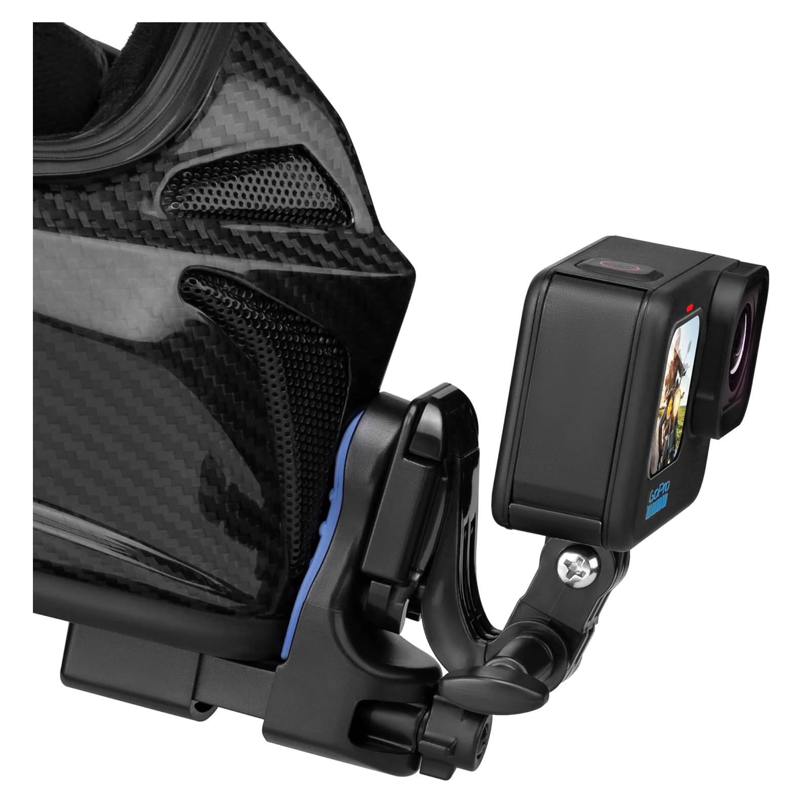 Soporte de cámara de acción para casco Gaocnvt, ajustable