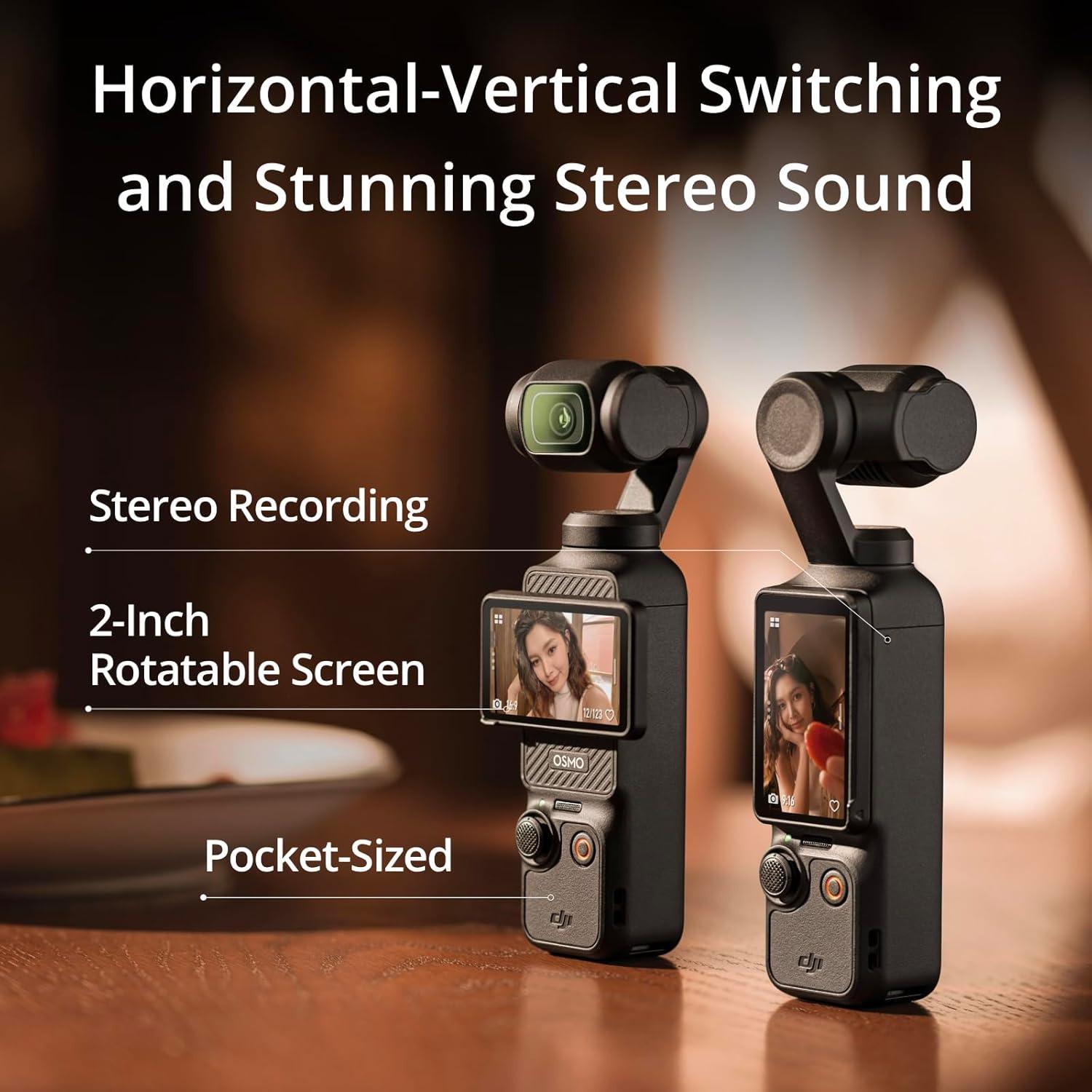 Cámara de Vlogging DJI Osmo Pocket 3 4K 120fps Estabilizada