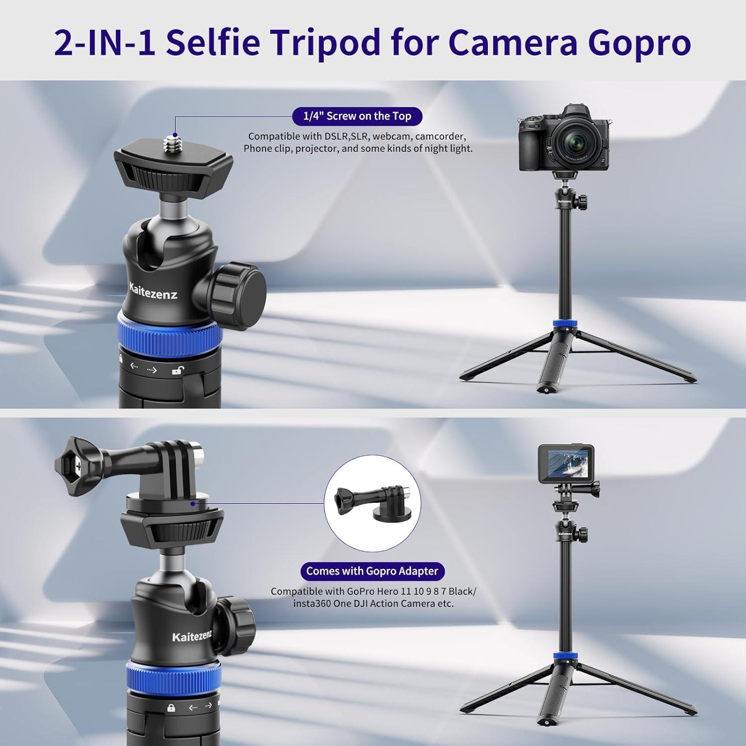 Trípode Selfie Extensible Kaitezenz KT-1004 157 cm 360°