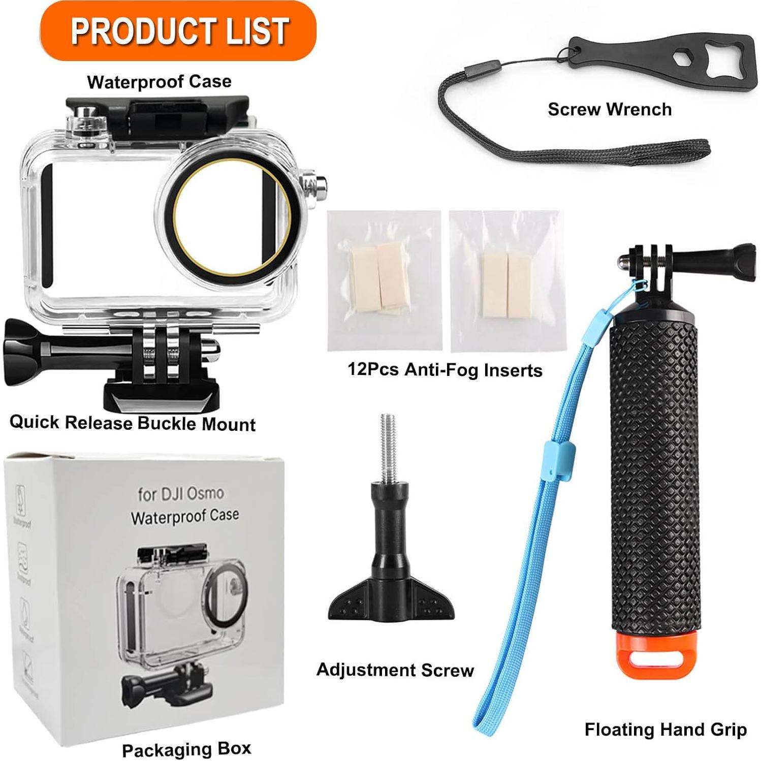 Funda Impermeable Submarina BO&DQQ para DJI Osmo Action 5 Pro/4/3 50M