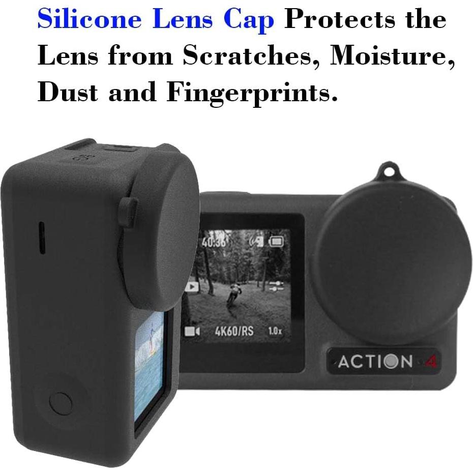 Protector de Pantalla DJI OSMO Action 4 + Funda Silicona 9H