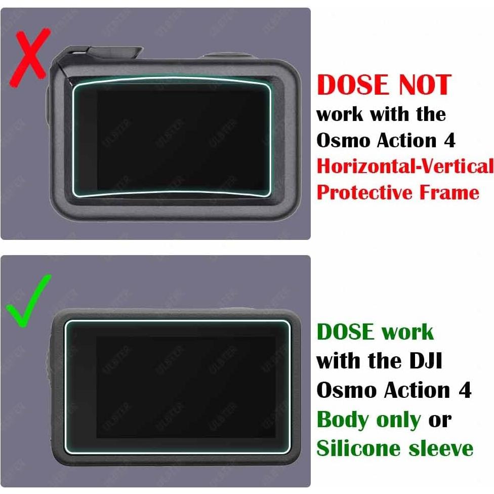 Protector de Pantalla DJI OSMO Action 4 + Funda Silicona 9H
