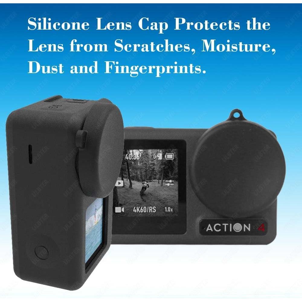Mini Funda ULBTER para DJI OSMO Action 5 Pro/4/3 + 2 Tapas de Lente