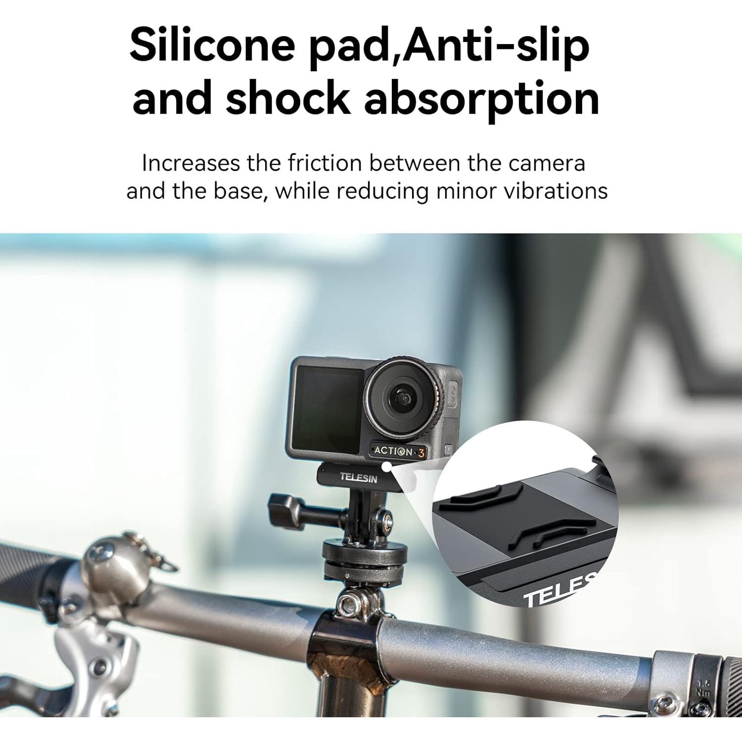 Adaptador Magnético TELESIN para DJI Action 5/4/3 - Rápida Liberación