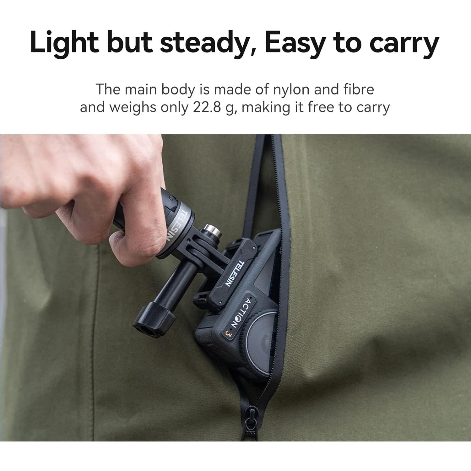 Adaptador Magnético TELESIN para DJI Action 5/4/3 - Rápida Liberación