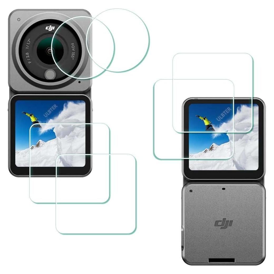 Protector de Pantalla Vidrio Templado BTER para DJI Action 2
