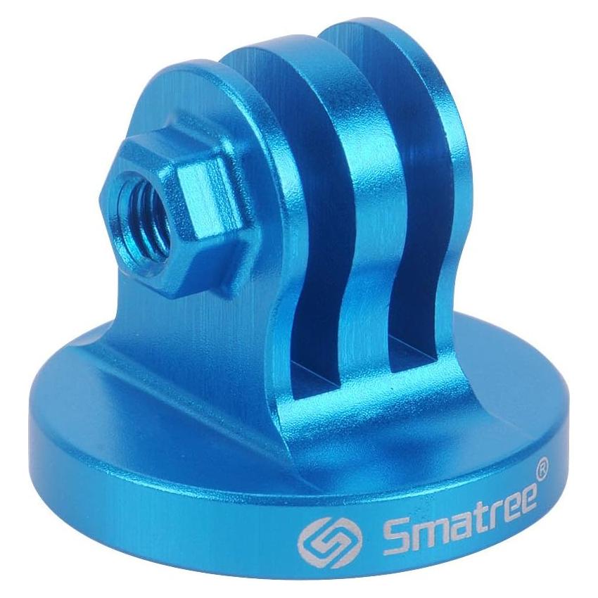 Adaptador de Montaje de Trípode Smatree Aluminio Azul Compatible Gopro