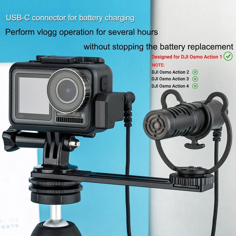 Adaptador de Micrófono Dual USB-C 3.5mm para DJI Osmo Action 1