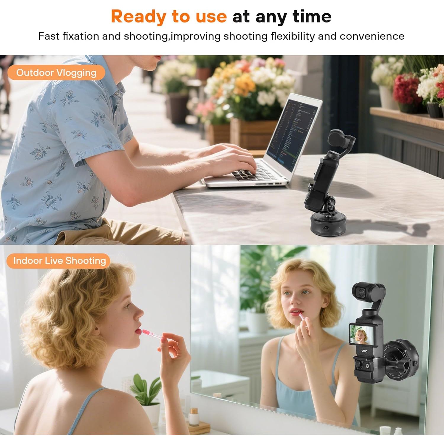 Soporte Ventosa Magnética Eléctrica STARTRC para DJI Pocket 3