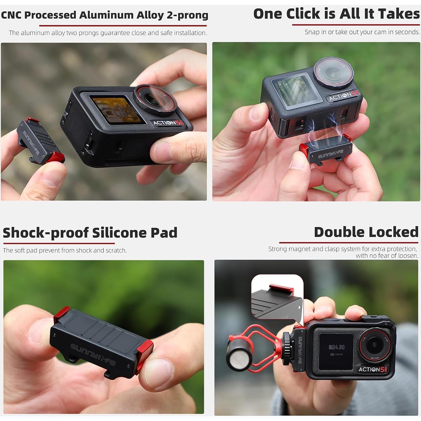 Kit de Expansión Zapato Frío Sinyutia para Osmo Action 5 Pro