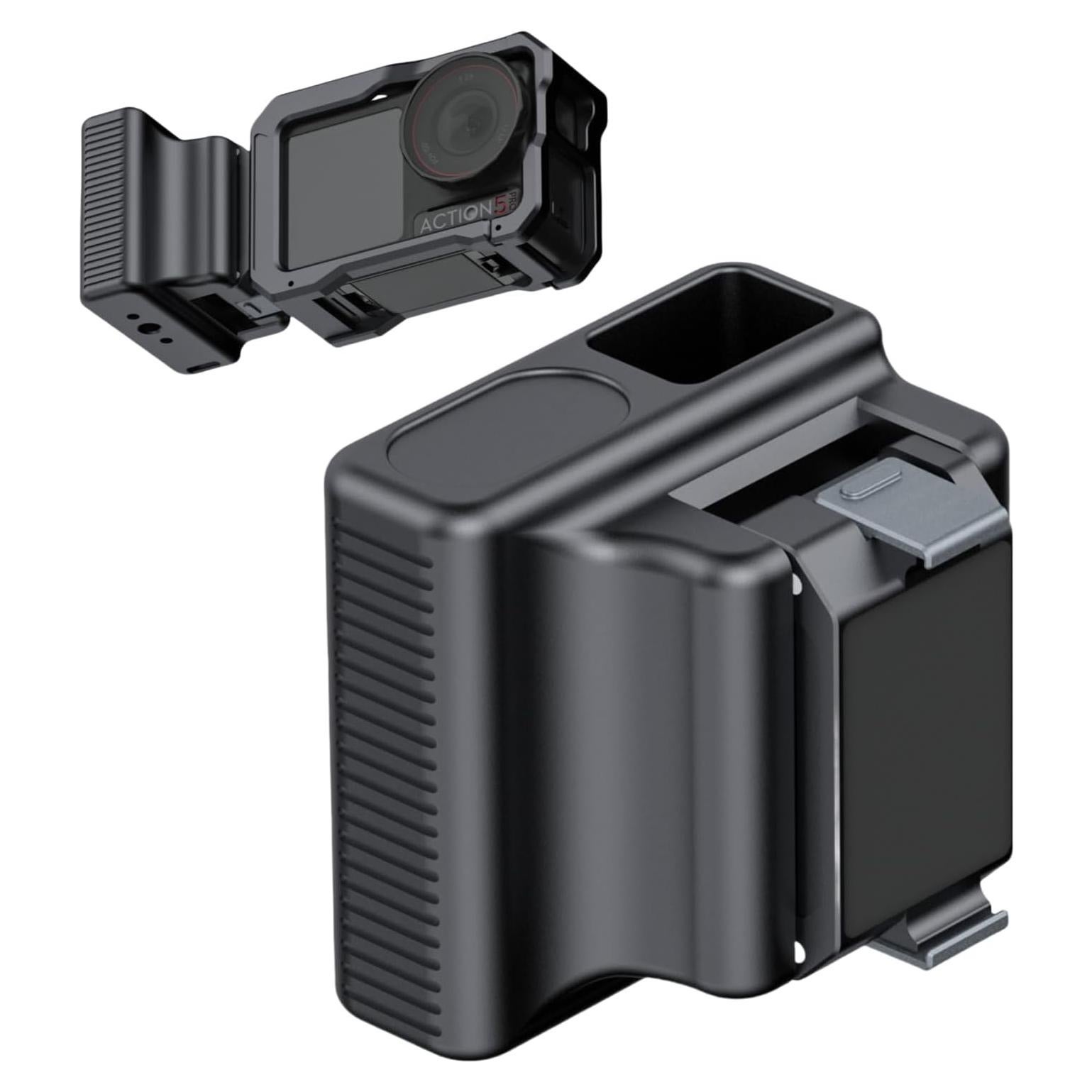 Mini Side Magnetic Handle for DJI Osmo Action 5 Pro, 4, 3 Cage – Aluminum Alloy with Magnetic Base, Quick Installation Adapter