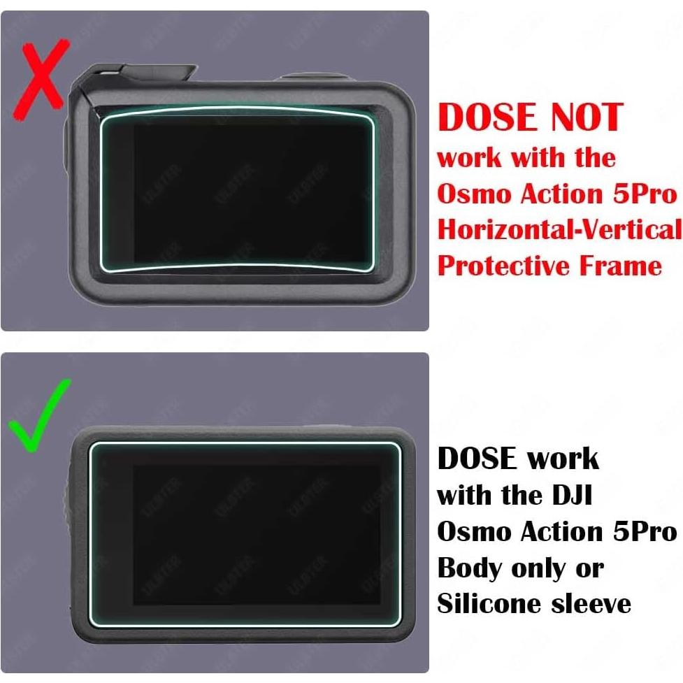 Protector de Pantalla y Lente para DJI OSMO Action 5 Pro - Vidrio Templado 9H