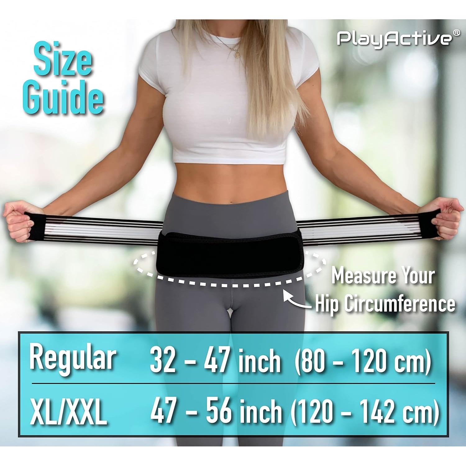 Cinturón Sacroilíaco PlayActive - Faja Soporte Cadera 81-119 cm