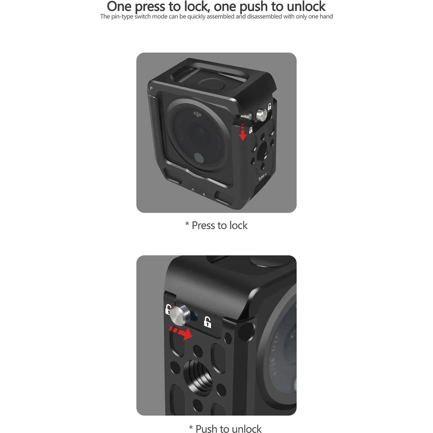 Jaula de Protección de Aluminio COOL RACING para DJI Action 2