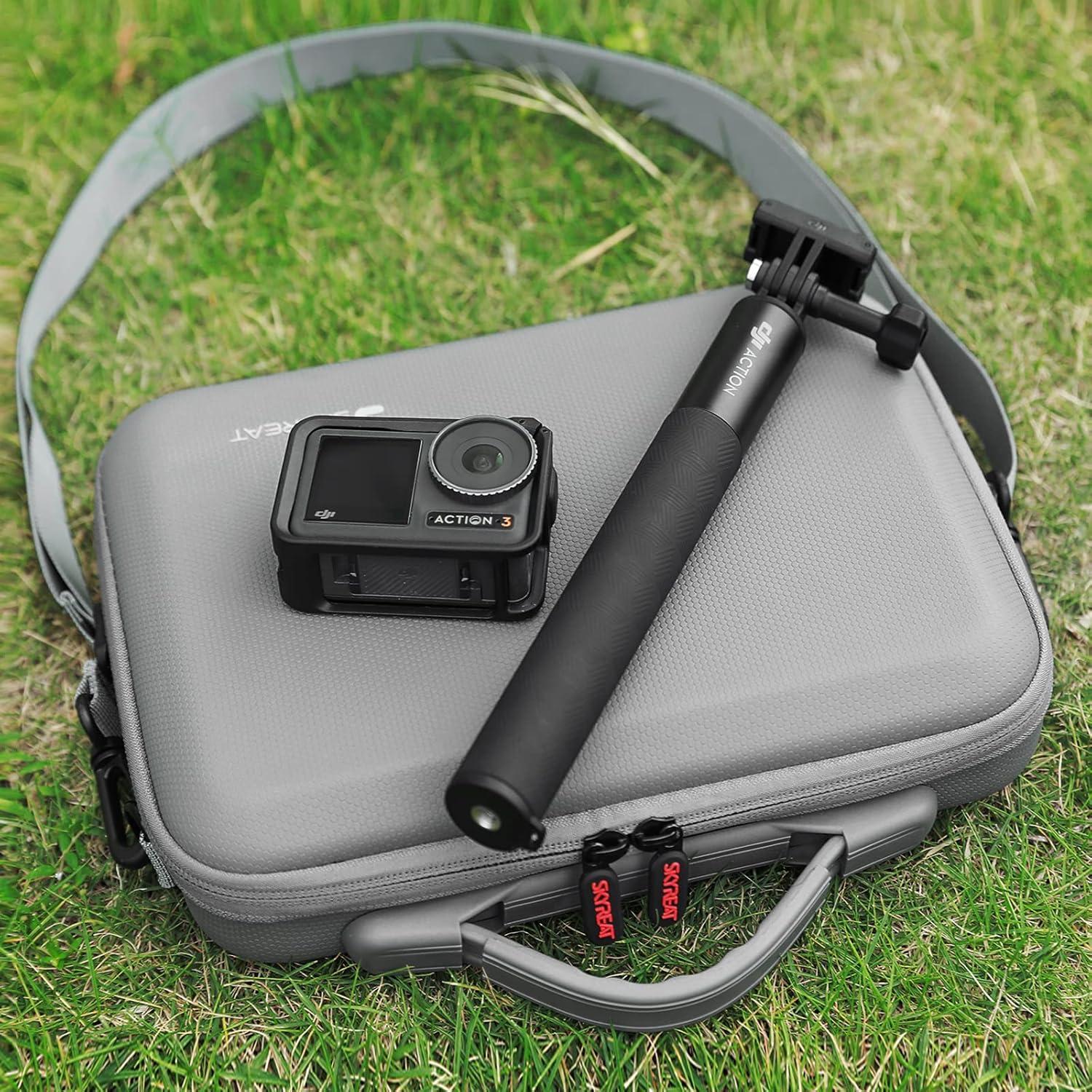 Funda de Cuero PU Skyreat para DJI Osmo Action 3/4/5 - Bolsa de Hombro