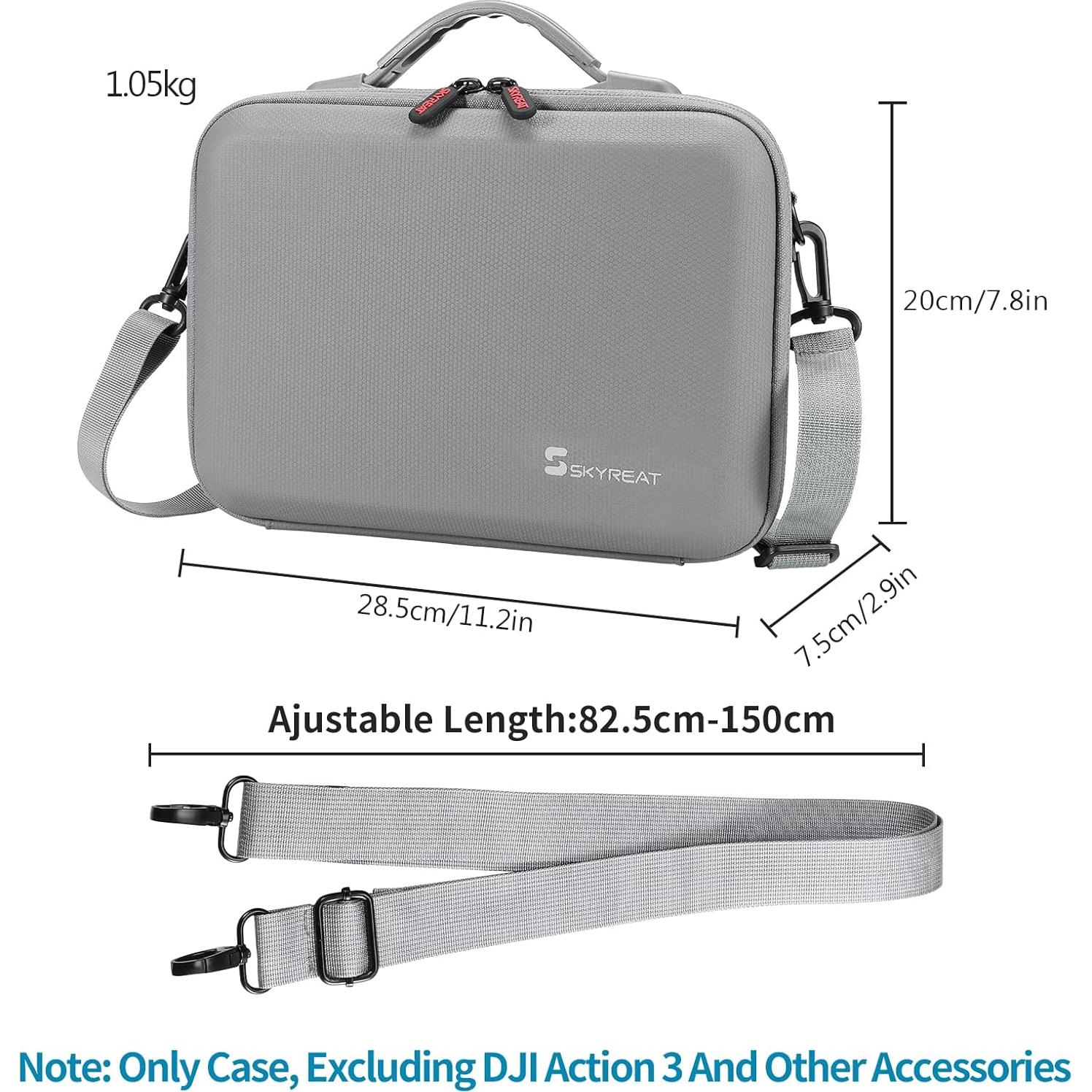 Funda de Cuero PU Skyreat para DJI Osmo Action 3/4/5 - Bolsa de Hombro