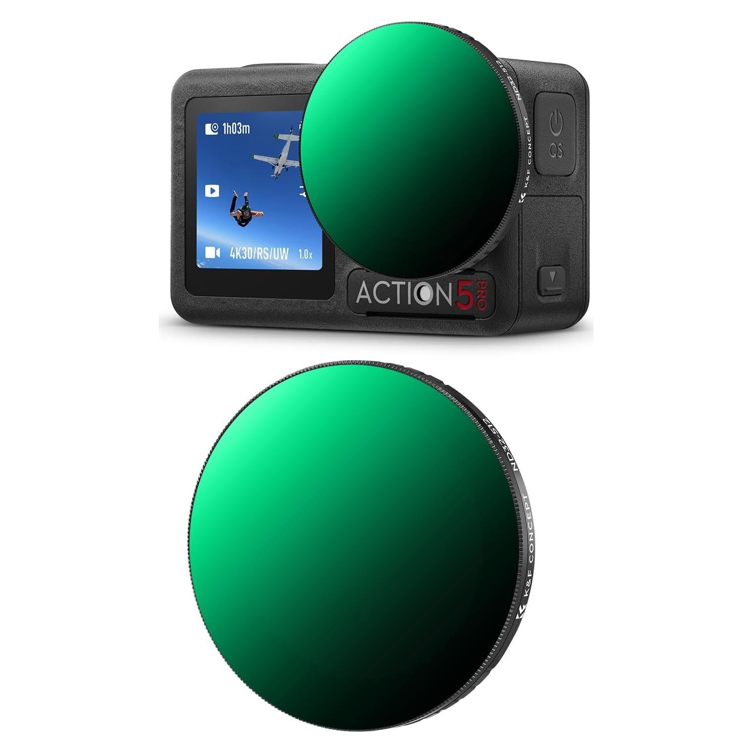 Filtro ND32-512 K&F Concept para DJI Osmo Action 5 Pro