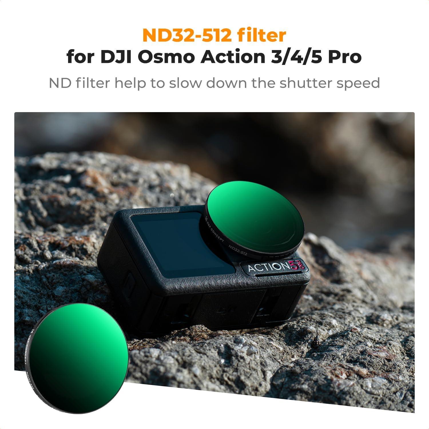 Filtro ND32-512 K&F Concept para DJI Osmo Action 5 Pro