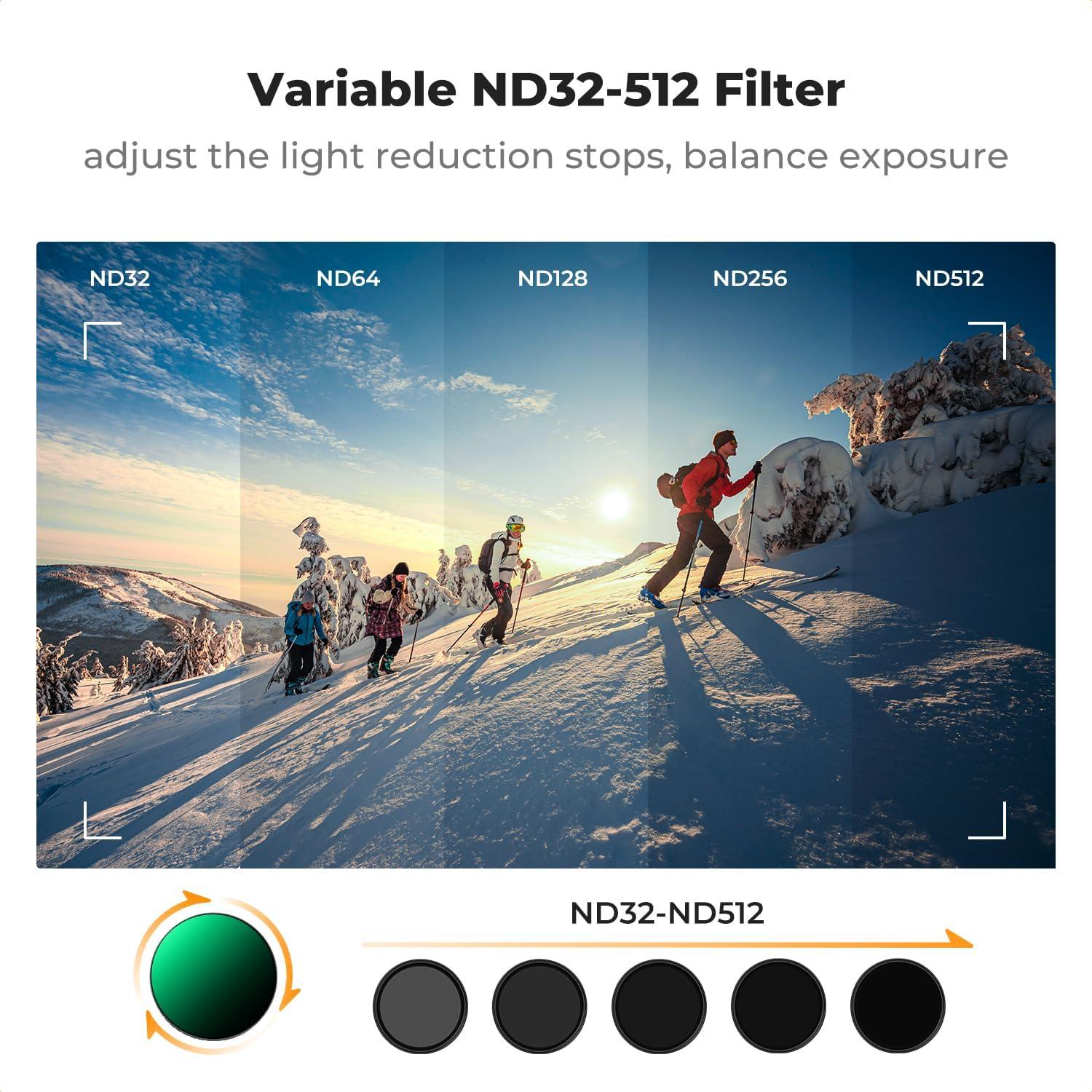 Filtro ND32-512 K&F Concept para DJI Osmo Action 5 Pro