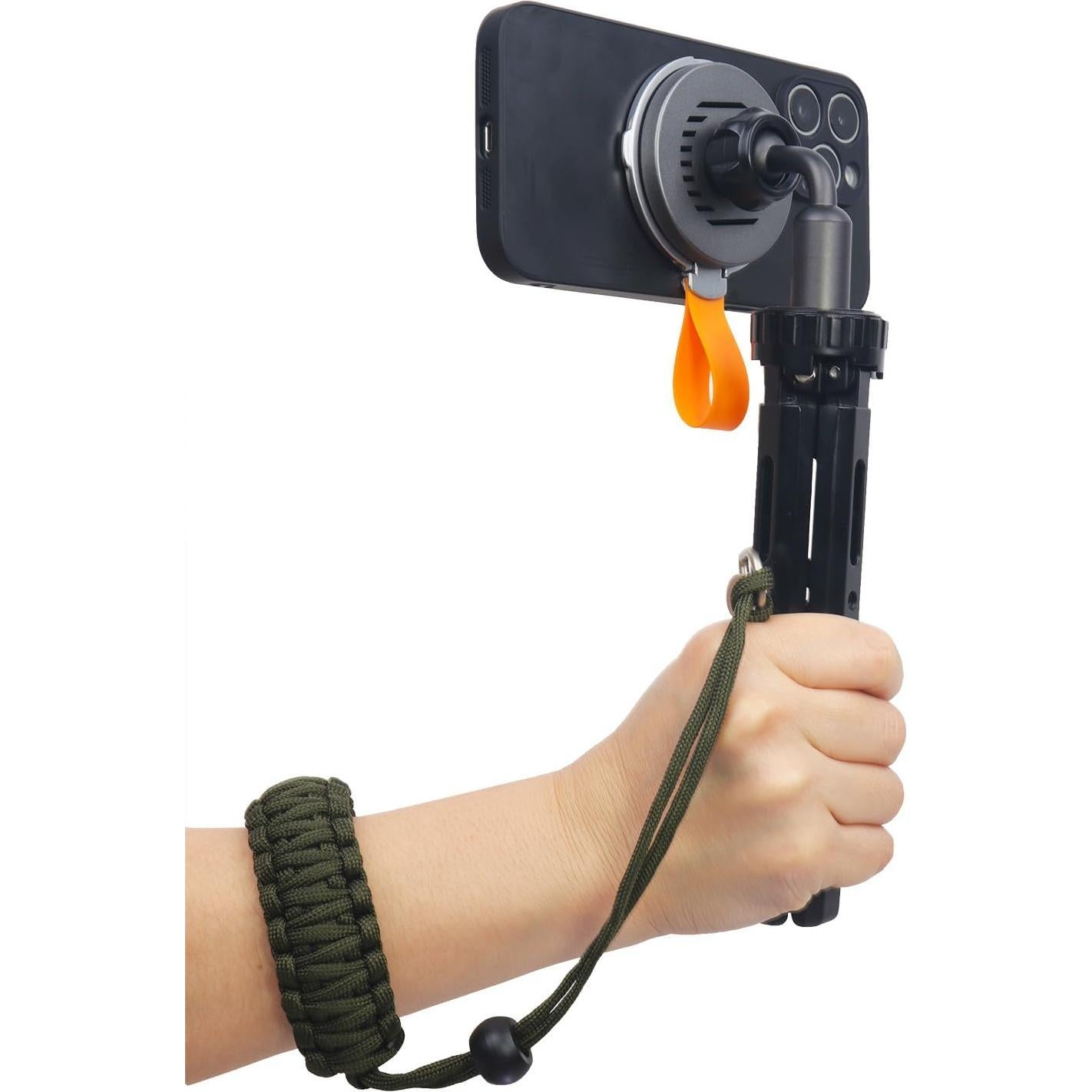 Correa de Muñeca Paracord Verde Militar para Cámara DSLR