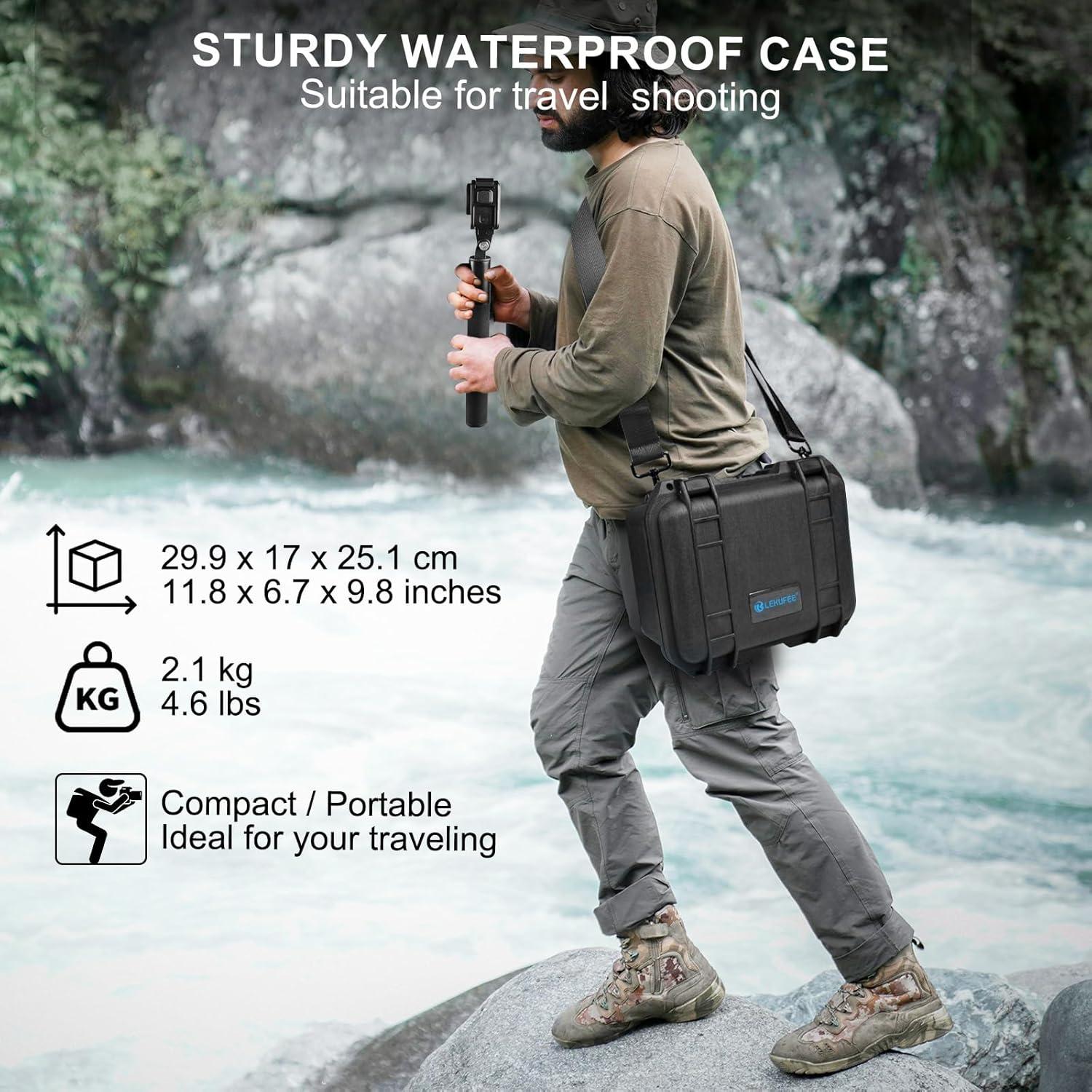 Estuche Duro Impermeable Lekufee para DJI Osmo Action 6/5/4/3