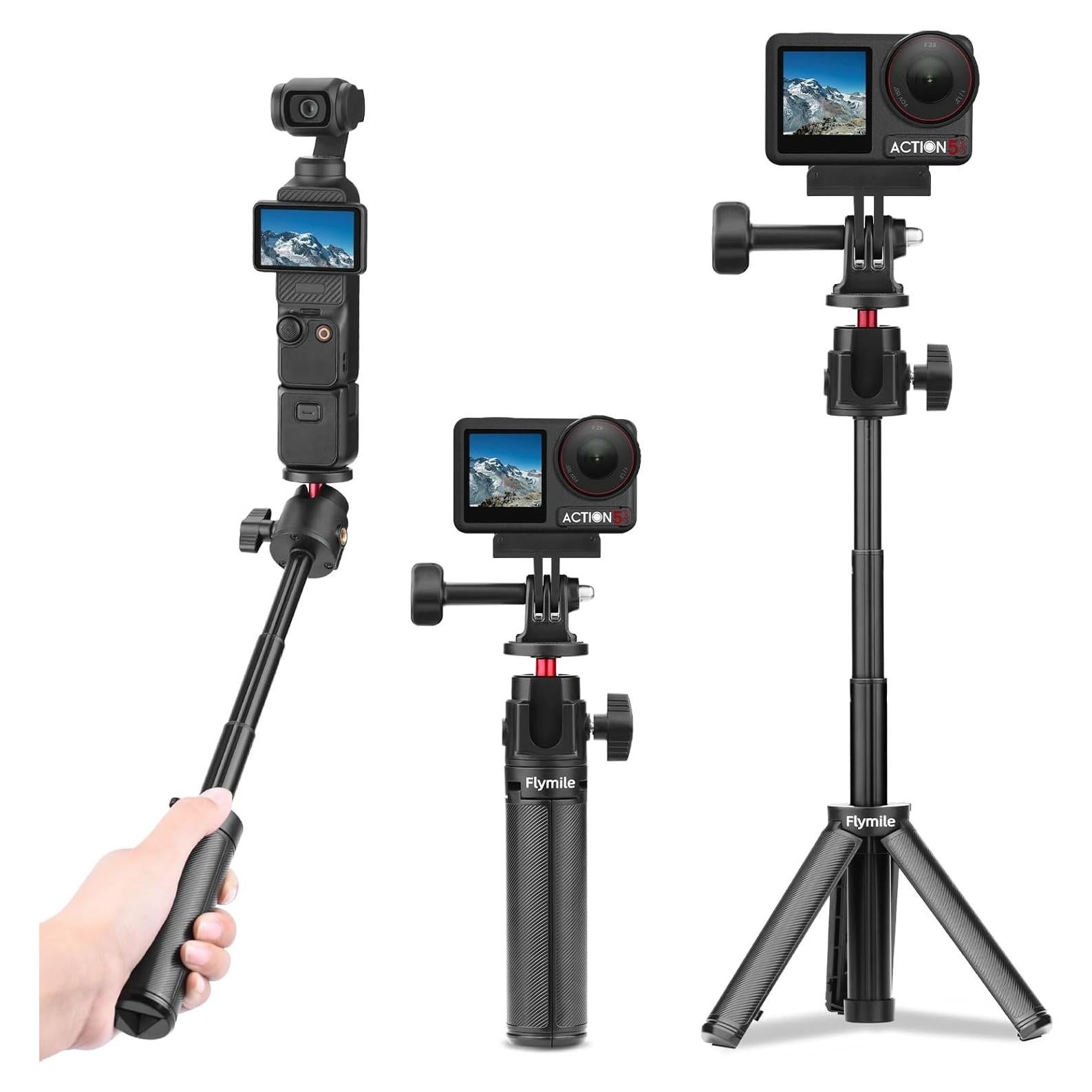 Trípode de Selfie Pocket 3 Flymile para DJI Osmo Pocket 3 - Ligero y Extensible