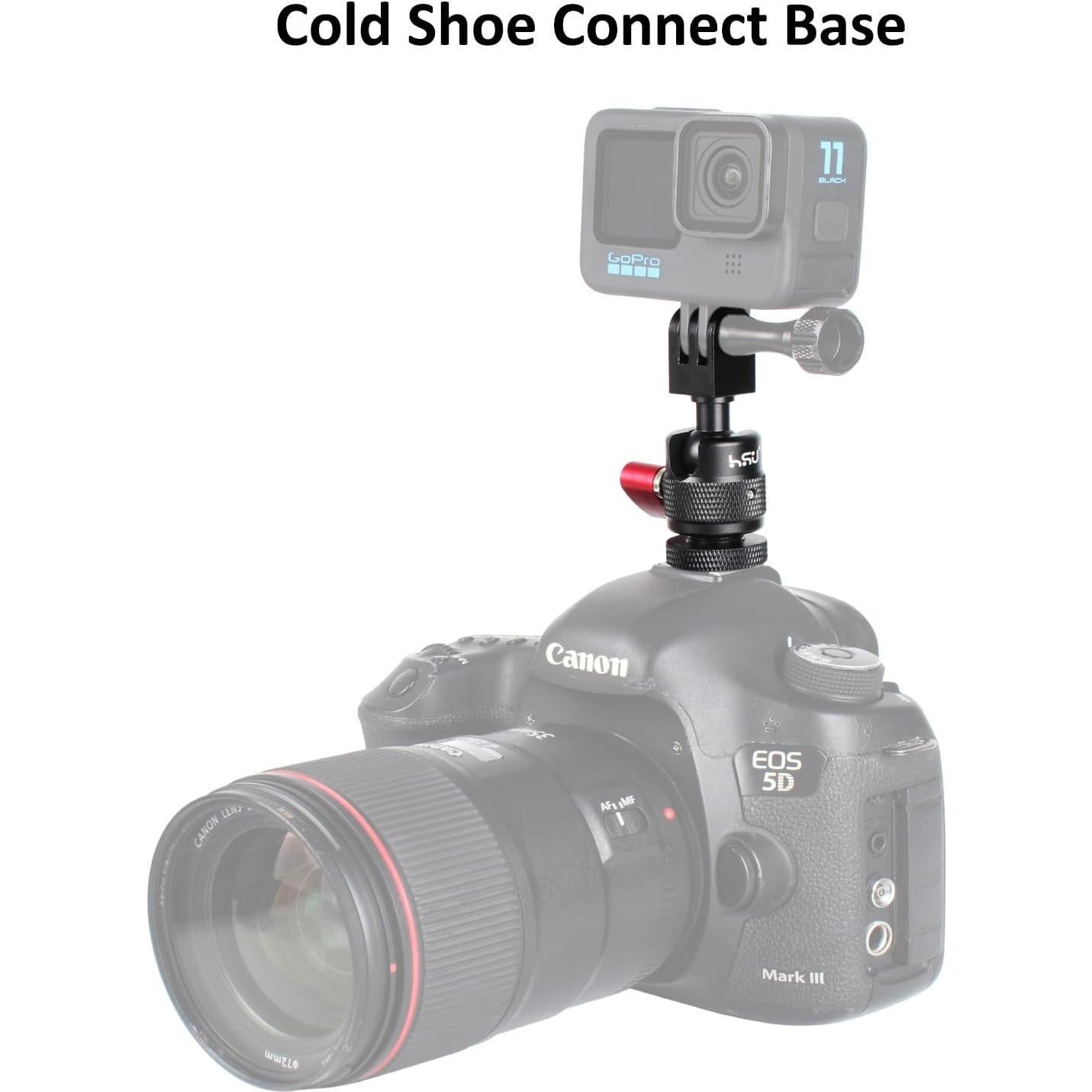 Adaptador de Montaje de Zapata Fría HSU para Cámara y GoPro