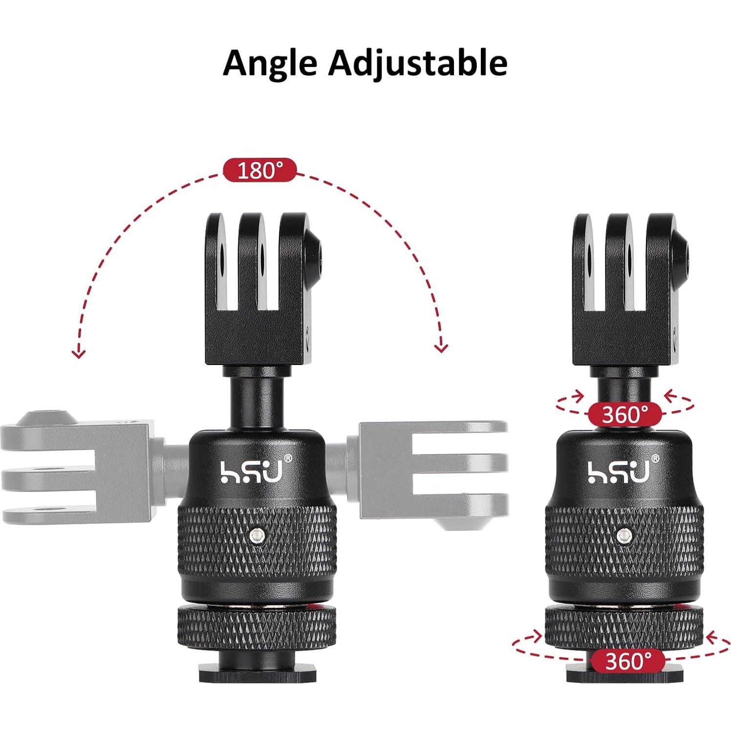 Adaptador de Montaje de Zapata Fría HSU para Cámara y GoPro
