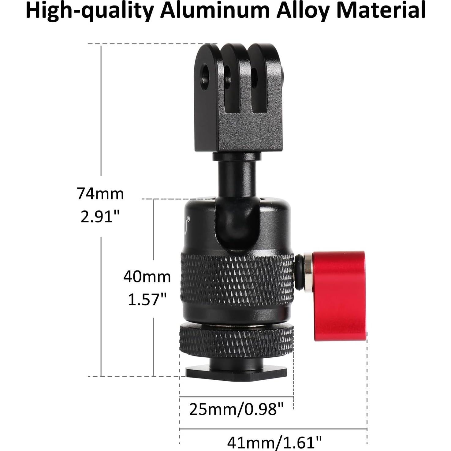 Adaptador de Montaje de Zapata Fría HSU para Cámara y GoPro