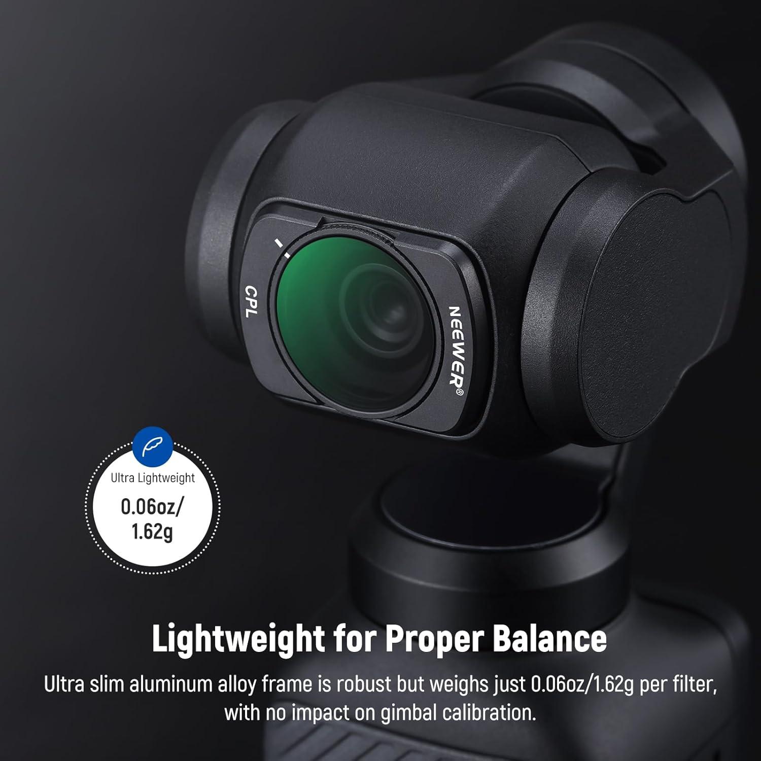 Kit de Filtros Magnéticos NEEWER ND16 ND64 ND256 para OSMO Pocket 3