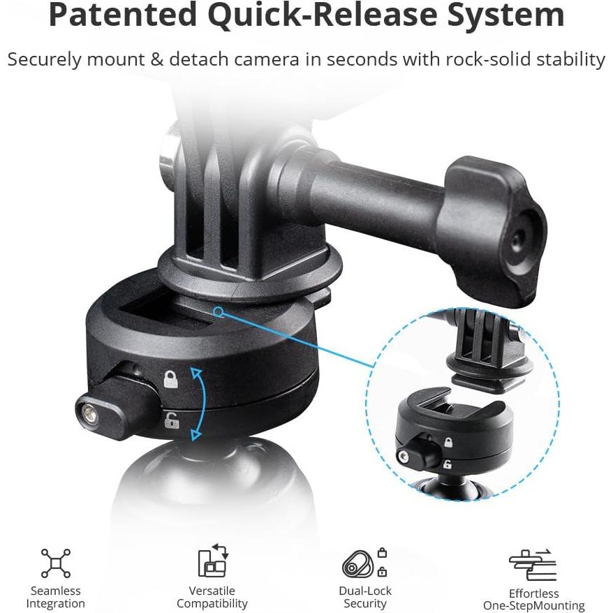 Soporte de Manillar PGYTECH CapLock para Bicicleta y Moto 360°