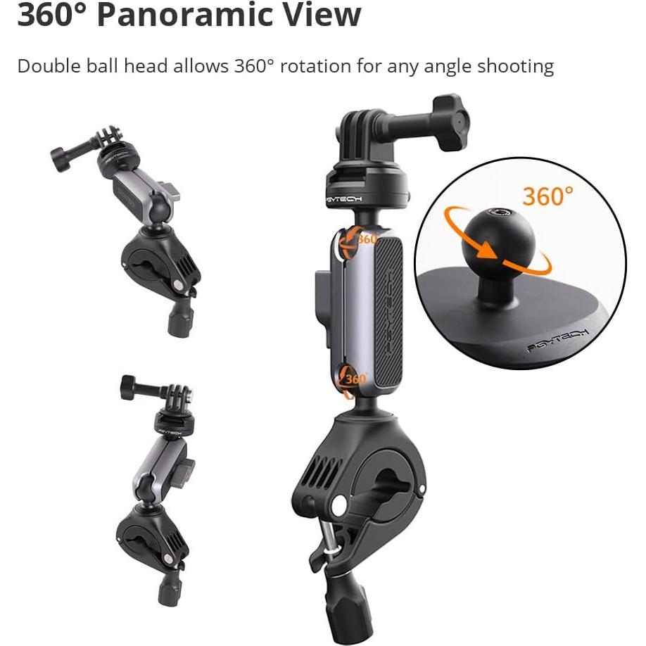 Soporte de Manillar PGYTECH CapLock para Bicicleta y Moto 360°