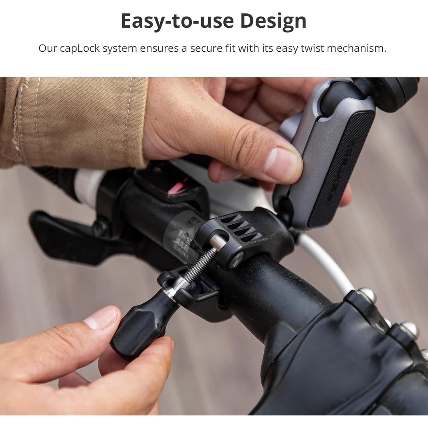 Soporte de Manillar PGYTECH CapLock para Bicicleta y Moto 360°
