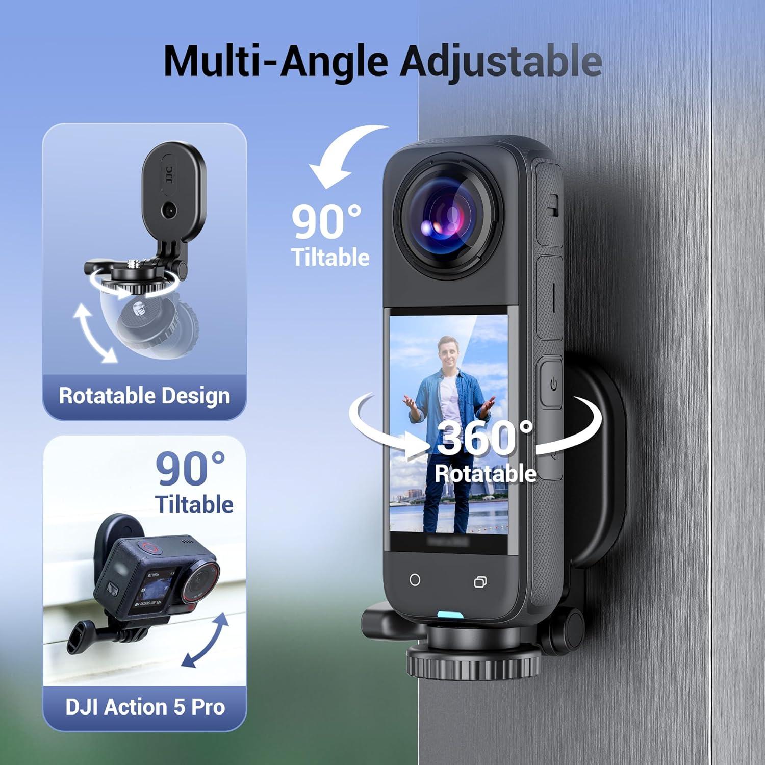 Soporte Magnético JJC para Cámaras de Acción Insta360 y GoPro