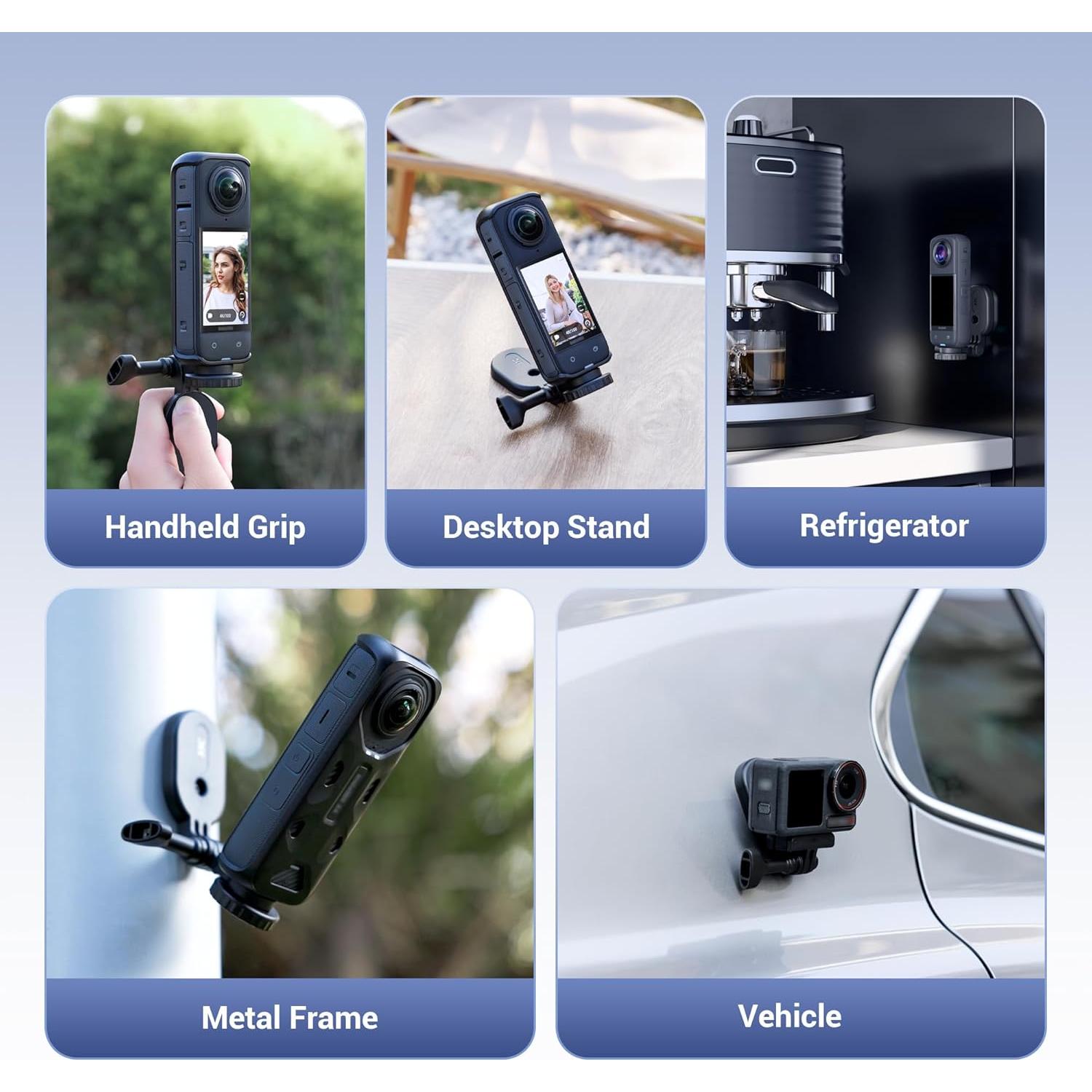 Soporte Magnético JJC para Cámaras de Acción Insta360 y GoPro