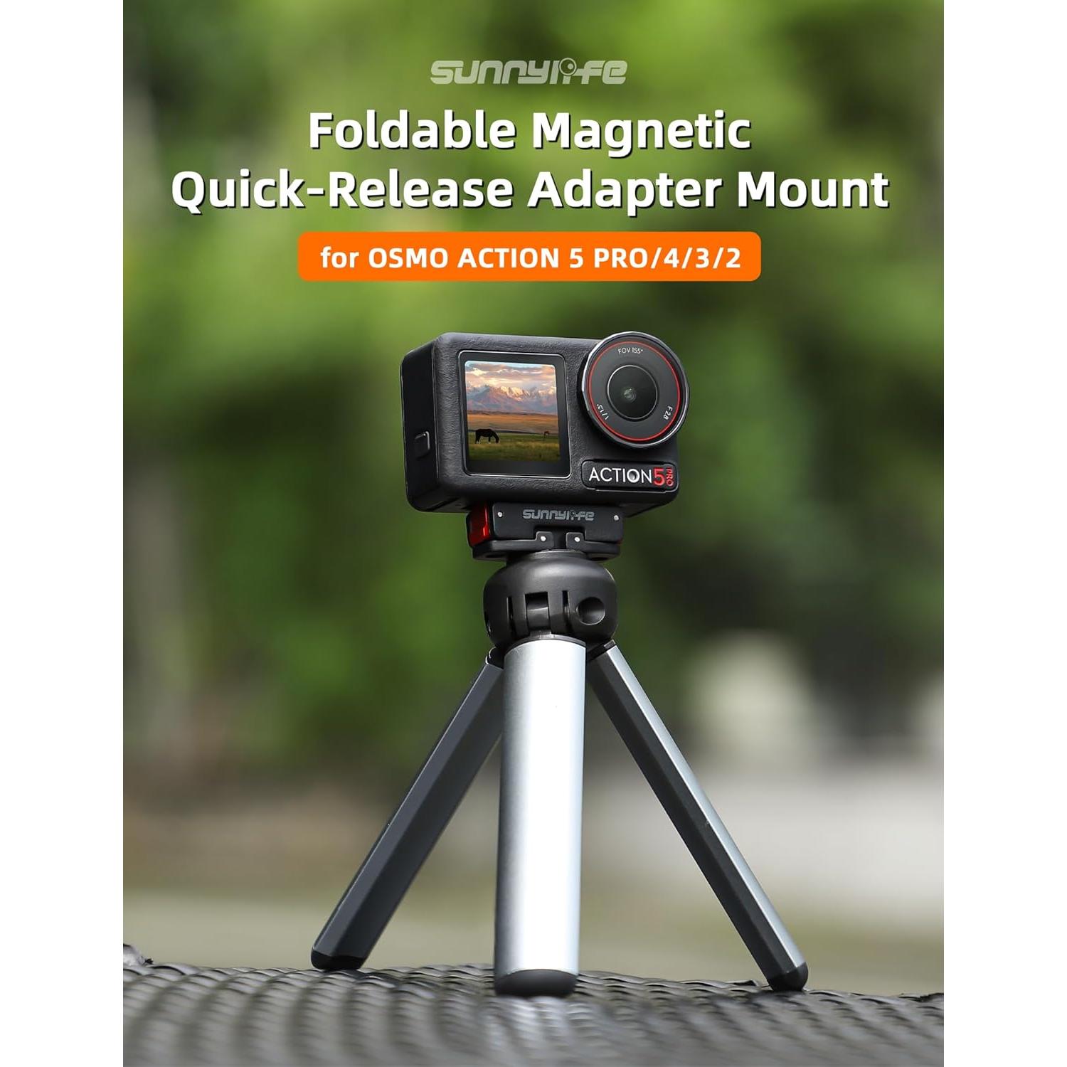 Adaptador Magnético Plegable para OSMO Action 5 Pro/4/3/2