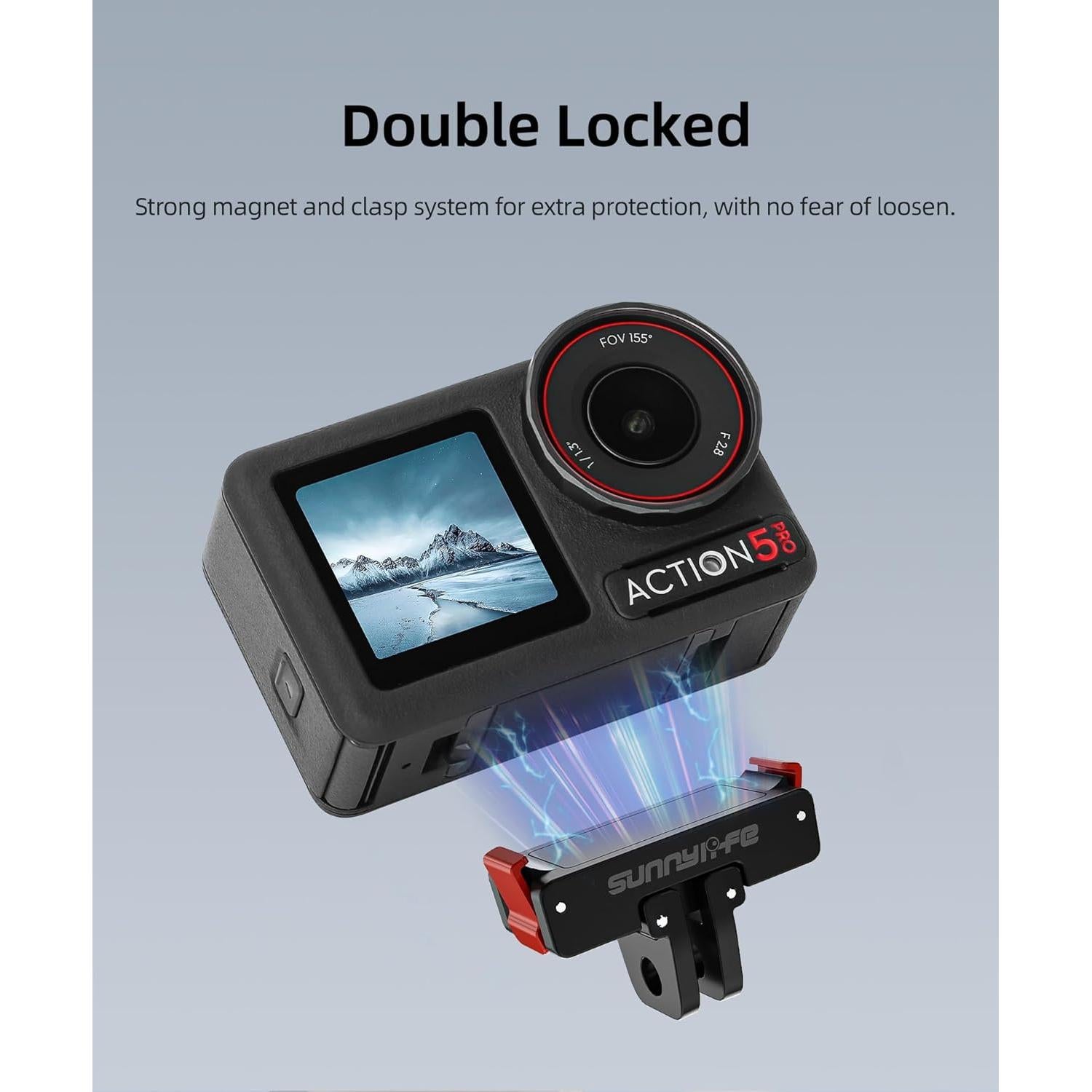 Adaptador Magnético Plegable para OSMO Action 5 Pro/4/3/2