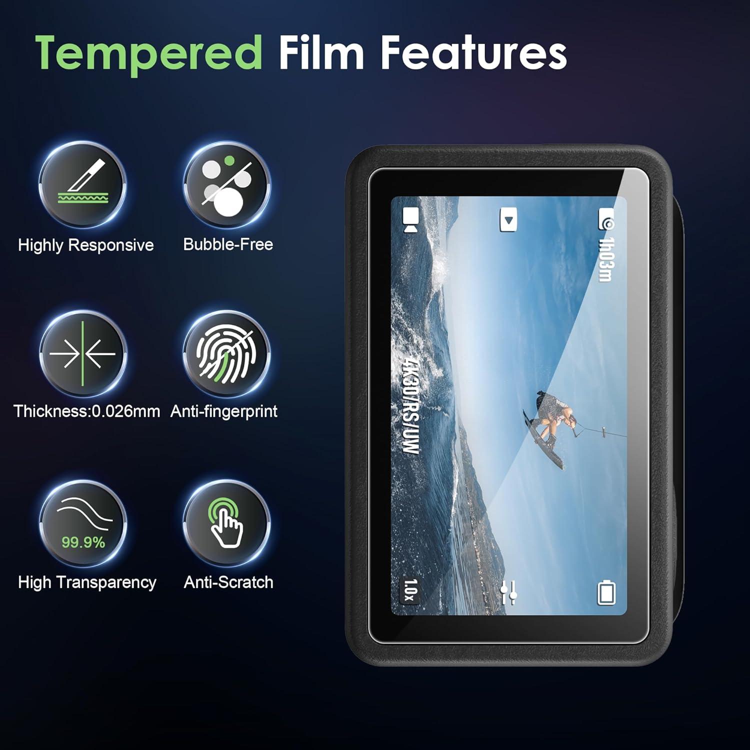 Protector de Pantalla y Lente DJI Osmo Action 5 Pro - Vidrio Templado