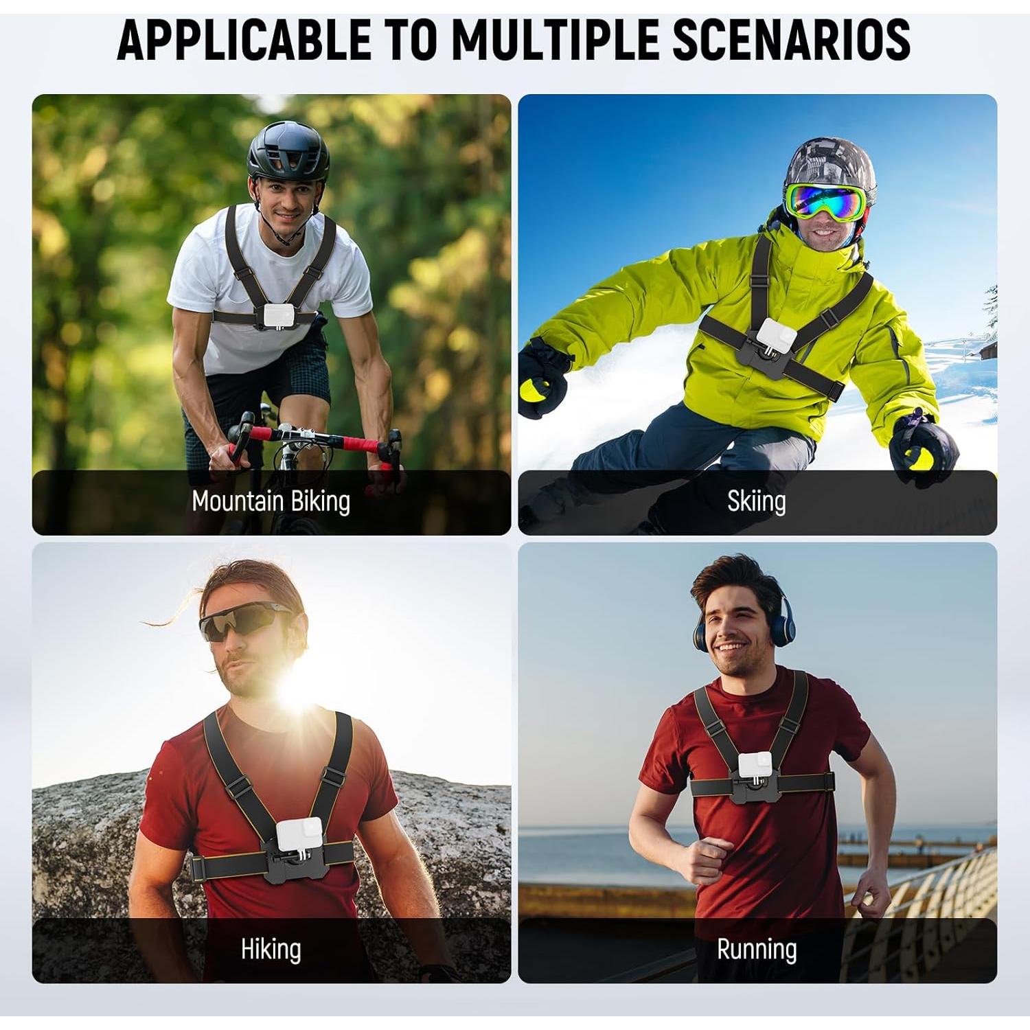 Arnés de Pecho NEEWER GP25 para Cámara de Acción - Ajustable