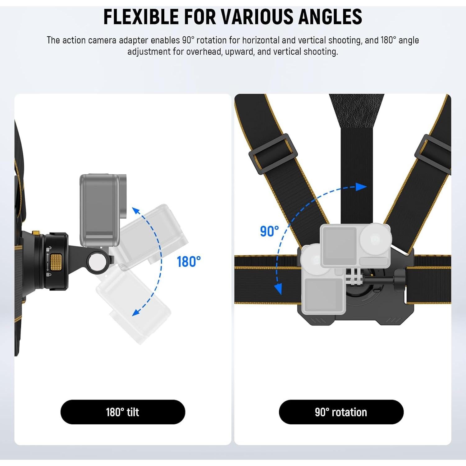 Arnés de Pecho NEEWER GP25 para Cámara de Acción - Ajustable