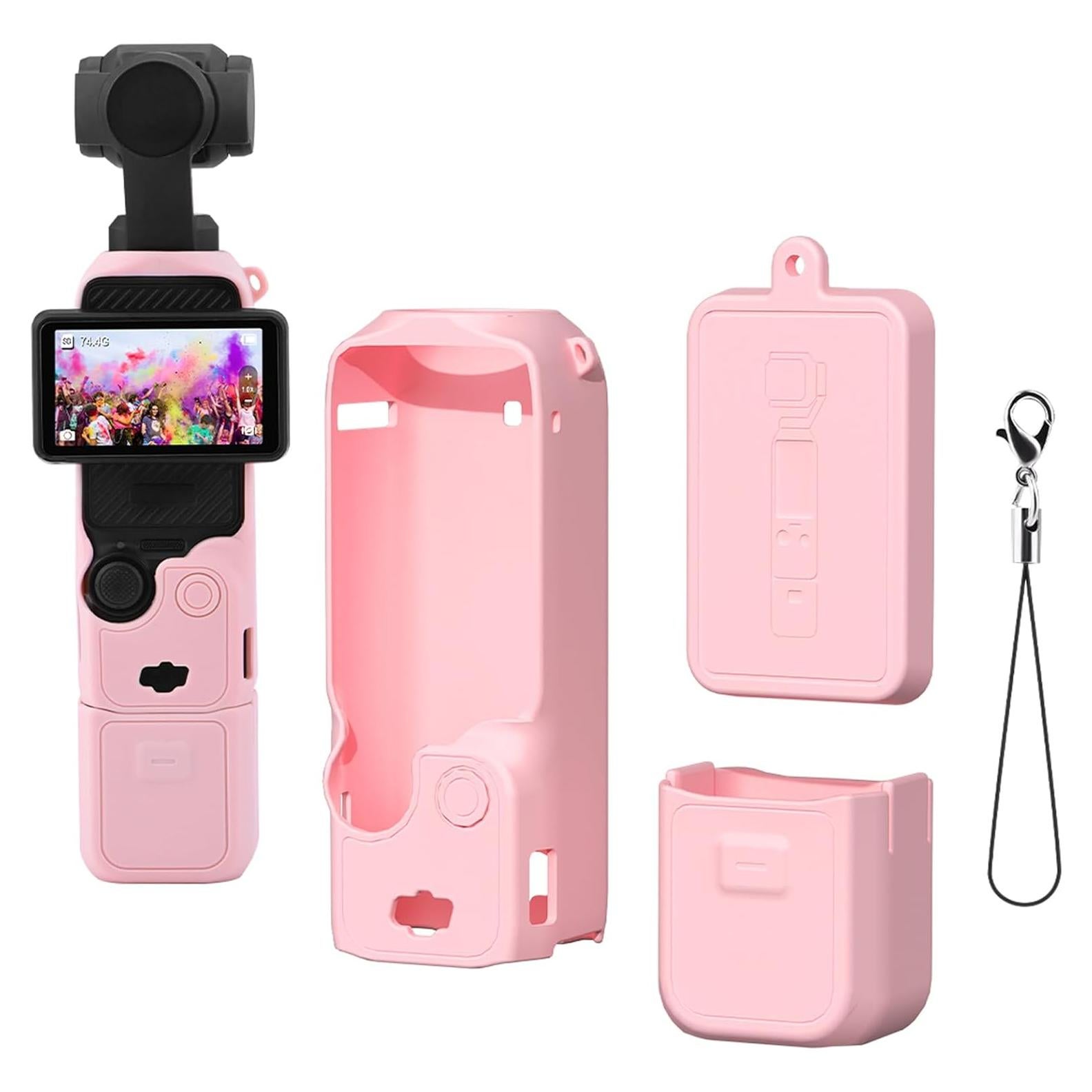 Funda Protectora de Silicona Buziba para DJI Osmo Pocket 3 Rosa