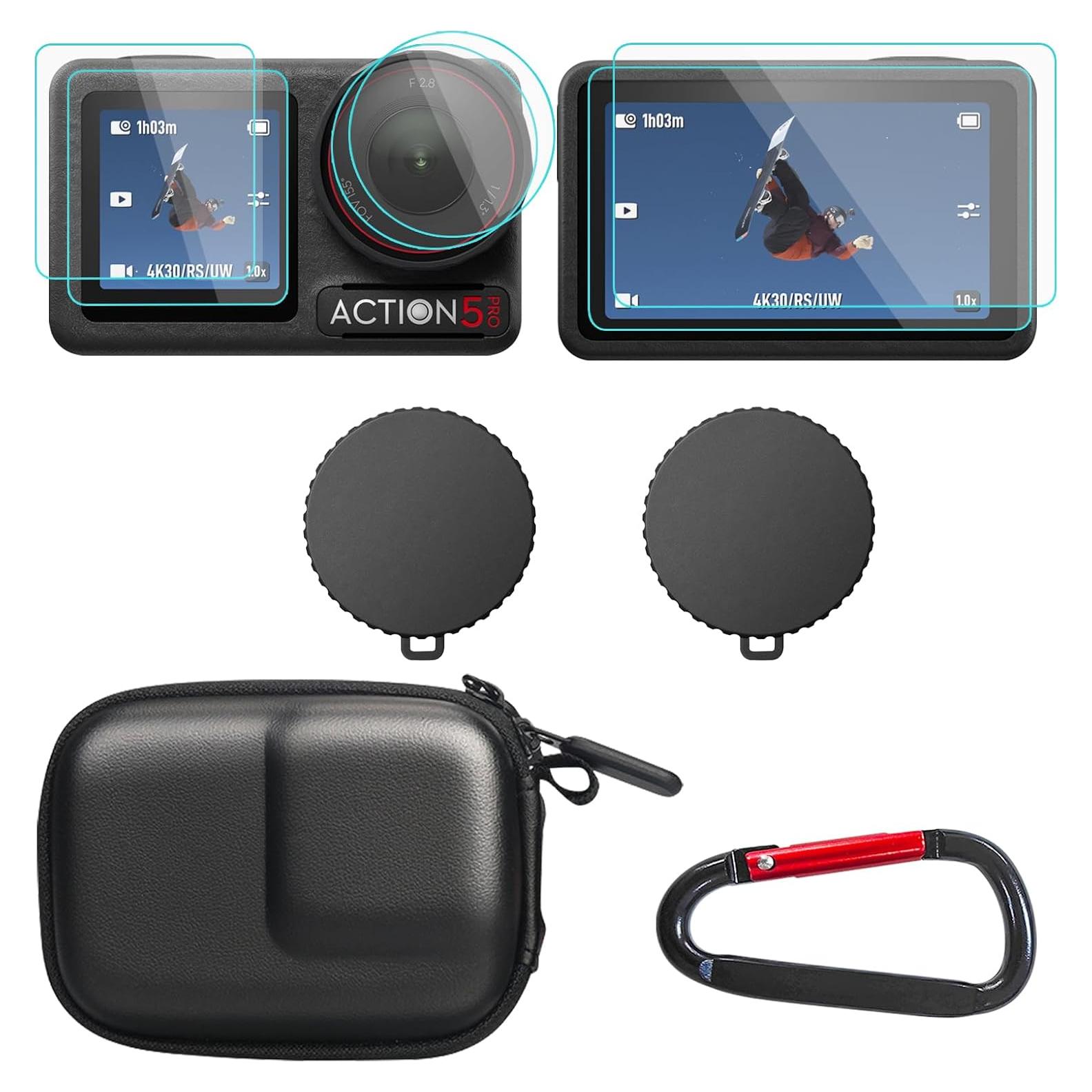 Accesorios DJI Osmo Action 5 Pro - Funda PU y Protectores