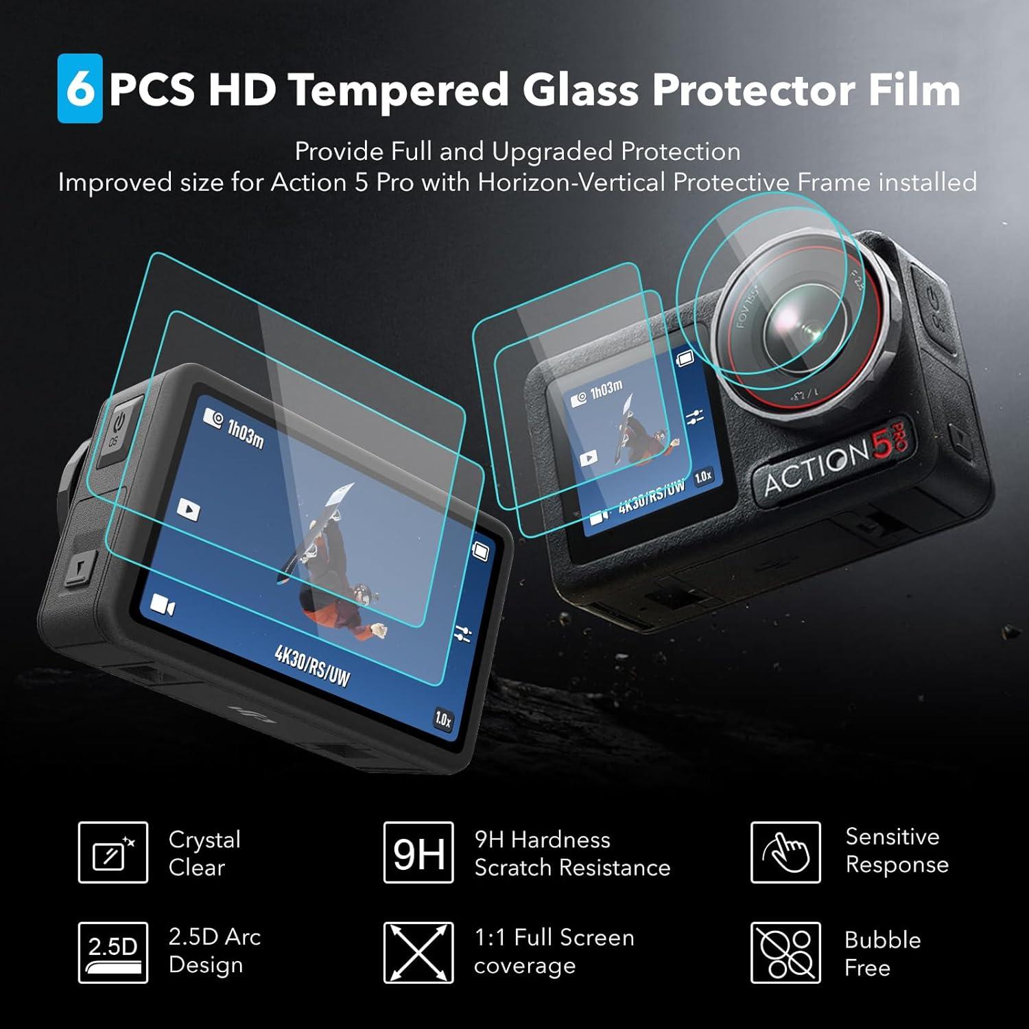 Accesorios DJI Osmo Action 5 Pro - Funda PU y Protectores