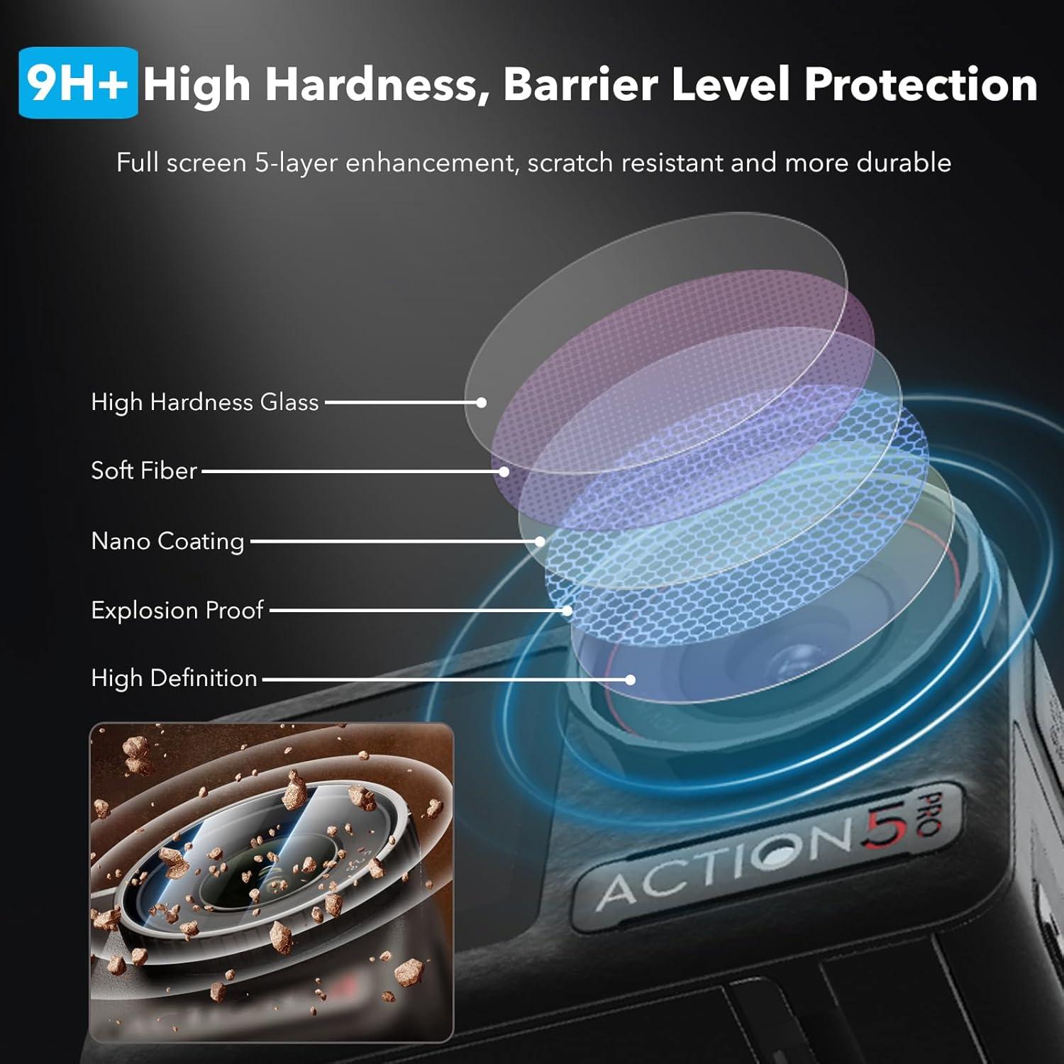 Accesorios DJI Osmo Action 5 Pro - Funda PU y Protectores