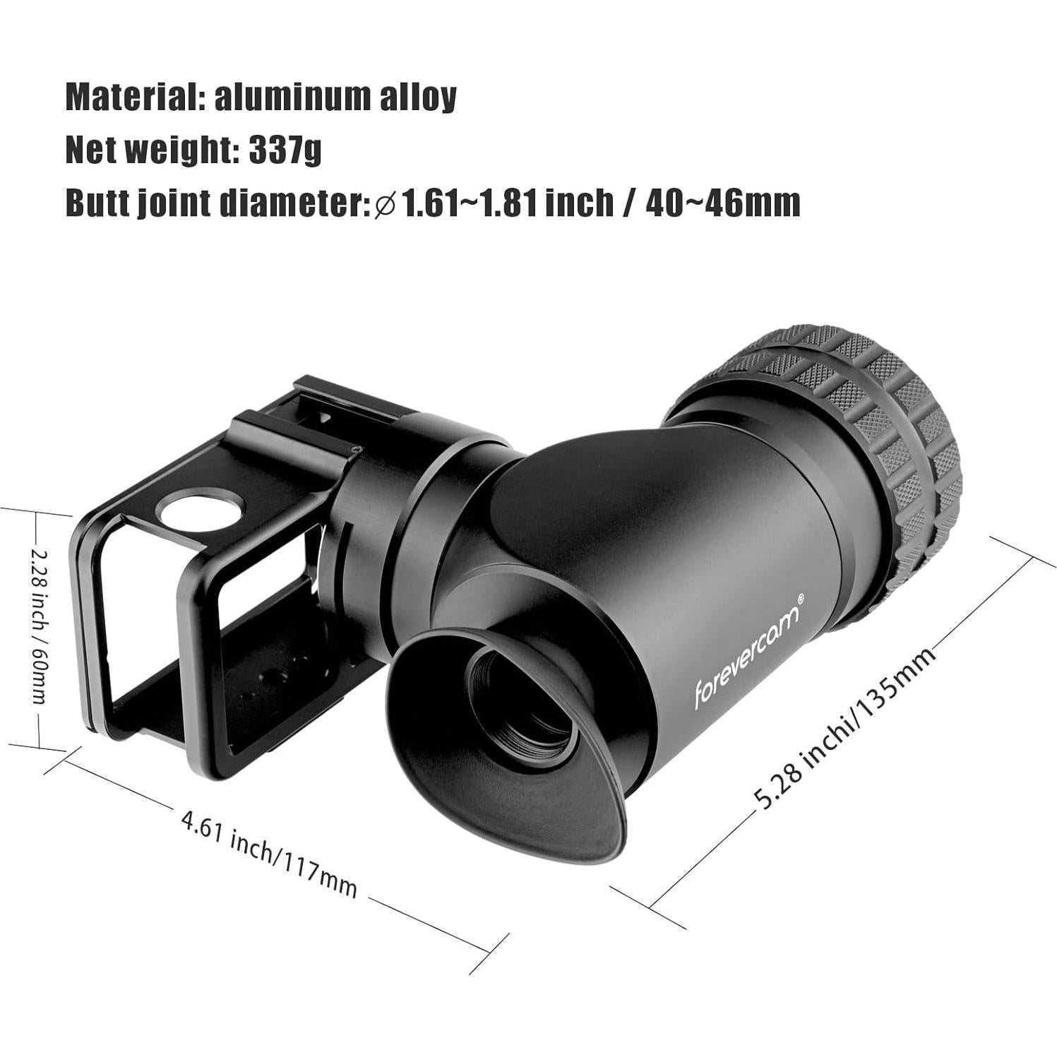 Adaptador de cámara lateral Forevercam para DJI Osmo Action 3/4