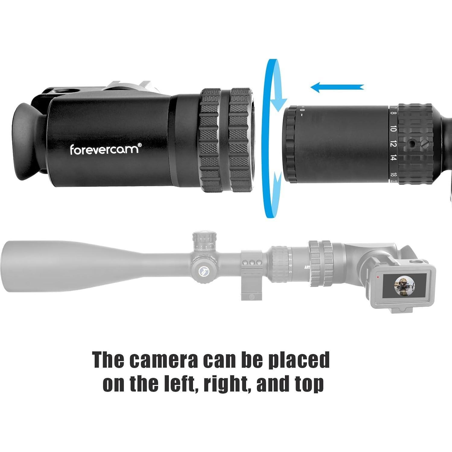 Adaptador de cámara lateral Forevercam para DJI Osmo Action 3/4